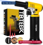 Tbteek Butane Torch With Fuel Gauge T907, One-hand Operation Kitchen Light. Fixed Price $21.95.