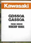 Kawasaki Portable Generator GD550A GA550A Operator Workshop Manual Diagrams. Fixed Price $34.95.