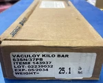 Alpha SN63/PB37 Tin/lead Vaculoy Wave Solder Bar, Kilo 25 Lb. Box (20065). Fixed Price $750.00.