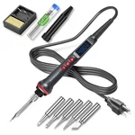 Soldering Iron Kit 90W Adjustable Temp 180-480C Led Display 9-IN-1 Gun. Fixed Price $38.02.