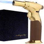 Dual Flame Butane Torch - Refillable Handheld Blow For Cooking, Soldering,. Fixed Price $32.99.