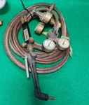 Rare Vintage Craftsman Welding Torch Oxygen & Acetylene Regulator Hose 62454131. Fixed Price $240.00.