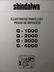Shindaiwa G-1000 G-2000 G-3000 G-4000 Portable Generator Parts Catalog Manual. Fixed Price $37.59.