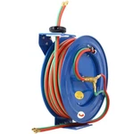 Retractable Welding Reel - Twin Oxygen Acetylene Rubber Hoses. Fixed Price $239.99.