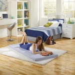 Simmons Beautysleep Siesta Gel Memory Foam Lounger Twin Size 3 Inch Roll Up Lis. Fixed Price $119.00.