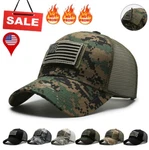 Usa Flag Baseball American Men Hat Detachable Patch Mesh Tactical Army Caps. Fixed Price $8.79.