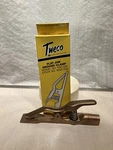 Tweco FGC-500, Flat Jaw Ground Clamp, 1-1/4" Opening, 4/0 New Box. Fixed Price $58.00.