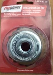 Firepower 3" Knotted Wire Cup Brush, Coarse, 5/8"-11 Thread. Fixed Price $6.99.