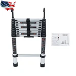 8.5 Ft Compact Extension Step Aluminum Folding Telescopic Ladder With Hooks. Fixed Price $67.50.
