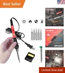 All-in-one 60W Soldering Iron Set With Accessories Perfect For Diy Projects. Fixed Price $17.99.