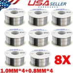 8X 50G 0.8MM 1.0MM 63/37 Tin Rosin Core Wire For Soldering SN60 Flux Hot. Fixed Price $24.65.
