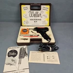 Vtg Weller Soldering Kit Model 8200 Pk Dual Heat 100/140 Watts Case Accessories. Fixed Price $22.88.
