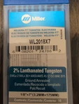 Miller Weldcraft WL2018X7 2% Lanthanated Tungsten Electrode 1/8" 7" 10 Pack. Fixed Price $80.00.