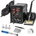 2 1 Hot Air Rework Soldering Iron Station Kit, Precision Circuit Board. Fixed Price $51.48.