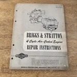 Briggs & Stratton 4 Cycle Cooled Engine Repair Instructions. Fixed Price $11.86.