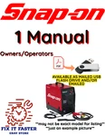 Snap-on MIG200I Synergic Welder Operators Owners Manual Pdf Usb. Fixed Price $20.00.