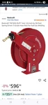 Reelcraft TW7450 Olpt Twin 1/4-INCH By 50-FEET Spring Driven T-grade Hose. Fixed Price $250.00.
