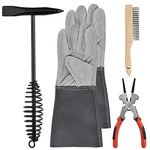 4-PIECE Welding Slag Removal Tool Set 10 Inch Chipping Hammer With Coil Spring. Fixed Price $34.36.
