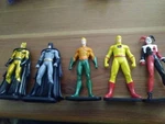 Dc Comics Head Start Figures Bat Man Harley Quinn Aqua Flash Approx 3.25". Fixed Price $13.99.