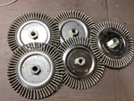 New Weiler 09200 7IN Roughneck Root Pass Wire Wheel Brush Stainless 5/8-11. Fixed Price $110.00.