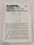 Kawasaki Instruction Manual 21.6V Battery Operated Drill. Fixed Price $7.99.