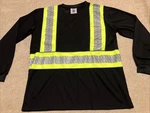 Gravel Gear Long Sleeve High Visibility Workwear Black Lime Size Xl Free Shipp. Fixed Price $19.00.