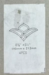 Clusters Stained Glass Work, 4 Pcs. 3/8 X 5.5 Fortunebevels. Fixed Price $8.95.