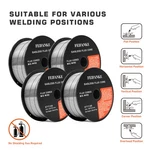 Flux Core Welding Wire .030"-E71T-GS Mild Steel Mig Pounds 1/2/3/4 Packs. Fixed Price $35.99.