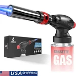 Outdoor Butane Gas Torch Burner Adjustable Flame For Camping Cooking Bbq Baking. Fixed Price $7.69.