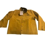 Hobart Men's Heavy Duty Cowhide Leather Welding Jacket Mustard New. Fixed Price $85.00.