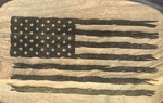 American Flag Cutting Board - Custom Laser Engraved. Fixed Price $34.00.