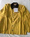 Hobart Men's Split Leather Welding Jacket X-large Mustard New With Tags. Fixed Price $99.00.