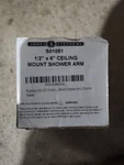 Jones Stephens 1/2 X 6-INCH Ceiling Mount Shower Arm (S01051) Polished Chrome. Fixed Price $31.00.
