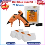 Gorilla Dual Temp Mini Hot Glue Gun Kit W/ 75 Sticks Precision Nozzle. Fixed Price $30.69.