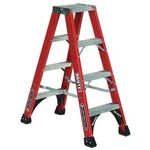 Louisville FM1404HD Ft Fiberglass Twin Stepladder, 375 Lb Capacity. Fixed Price $211.99.