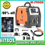 Hitbox 4IN1 Mig Welder Spool Gun/mma/gasless/lift Tig Welding Machine 110V&220V. Fixed Price $99.99.