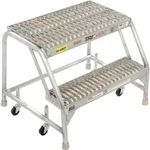 Tri Arc WLAR002245 Step Aluminum Rolling Ladder 24"W Grip W/o Handrails. Fixed Price $458.94.