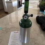 Aero Medic E-ox Portable Oxygen System 255L Tank W/flo Tec Regulator Empty. Fixed Price $175.00.