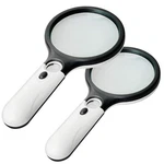 2 Magnifier Led Light, Marrywindix 3X Count (pack Of 1), White+black. Fixed Price $21.99.