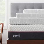 Lucid 2, 3, 4 Inch Cooling Gel Memory Foam Mattress Topper Twin Full Queen King. Fixed Price $140.28.