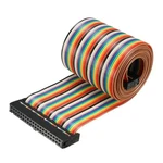 Uxcell Idc Rainbow Wire Flat Ribbon Cable 40 Pins 118CM Length Multicolor. Fixed Price $18.43.