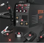 Btobi WELDER,3-IN-1 Welding MACHINE(110V)FLUX Core Mig/lift Tig/stick. Fixed Price $170.00.