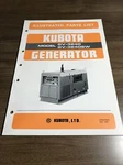 Genuine Kubota GV3240. GV3240SW Generator Parts Book Catalog Manual. Fixed Price $35.00.