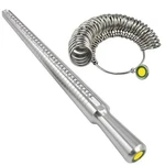 Metal Gauges Set Measuring With Mandrel Sizer Finger Sizing Ho. Fixed Price $5.99.