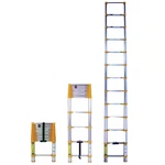 12.5 Ft. Aluminum Telescoping Extension Ladder (16.5 Reach Height), 250 Lbs. Loa. Fixed Price $334.88.