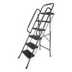 5 Step Non-slip Stool Ladder With Handrails Folding Tray Platform 330 Lbs. Fixed Price $82.27.