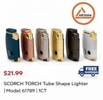 Scorch Torch Tube Shape Lighter Model 61789 1CT Only $21.99 Free Shipping. Fixed Price $21.99.