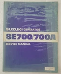 Genuine Suzuki SE700 / 700A Series Generator Maintenance Service Repair Manual. Fixed Price $18.99.