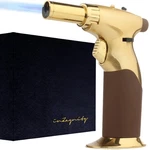 Dual Flame Butane Torch Gun - Refillable Luxury Hand Held Mini Blow For.... Fixed Price $45.03.