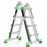 14 Ft. Aluminum Multi Position Telescopic Ladder Type Anti-slip Compact Folding. Fixed Price $422.39.